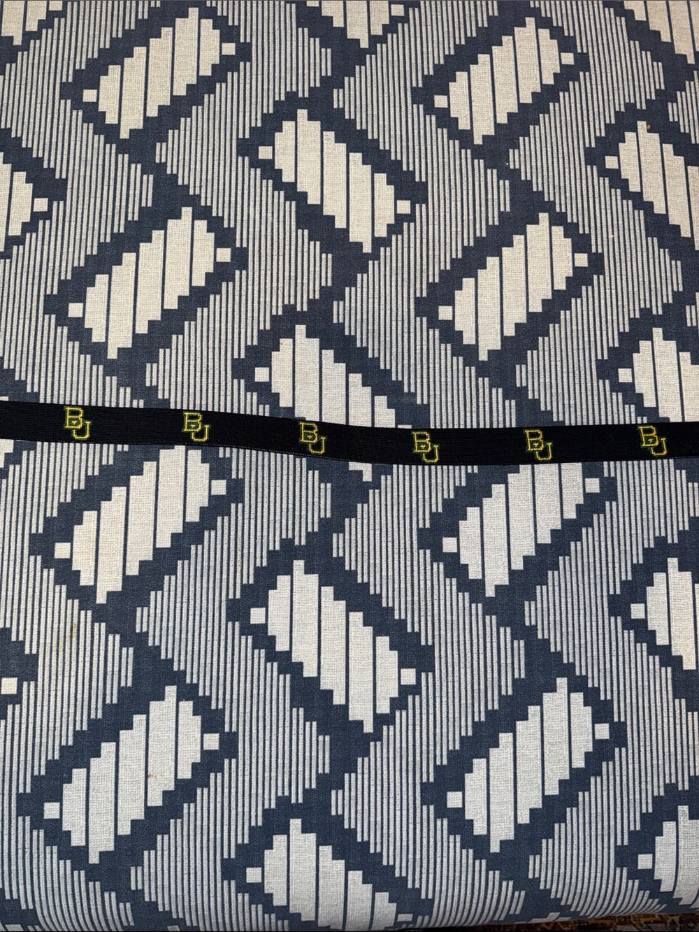 Smathers & Branson Baylor Belt Brown Leather Trim Green-Yellow Embroidery Size38 - Picture 7 of 9